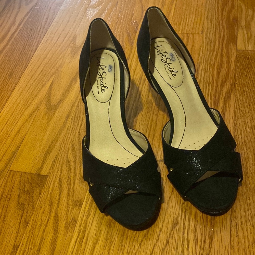 LifeStride kitten heels sparkly!